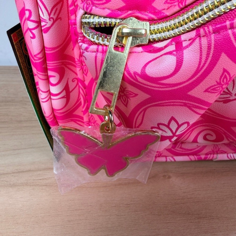 Universal Wicked Glinda Mini Backpack Pink Monogram Butterfly Charm Coin Purse - Picture 3 of 11